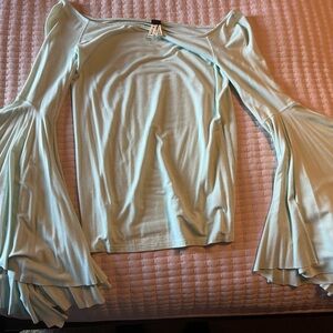 Free people off the shoulder bell sleeve top